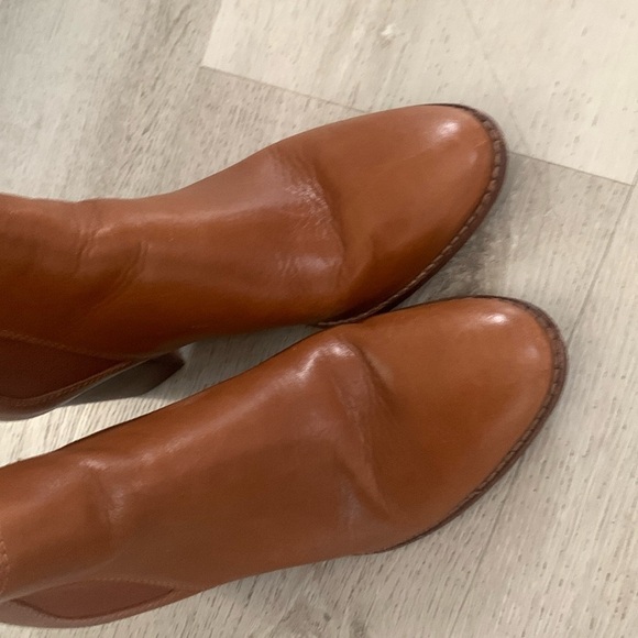 MADEWELL Regan boot pull‎ on Boots Size 8.5 Saddle BROWN Booties Short Heeled - Picture 5 of 10